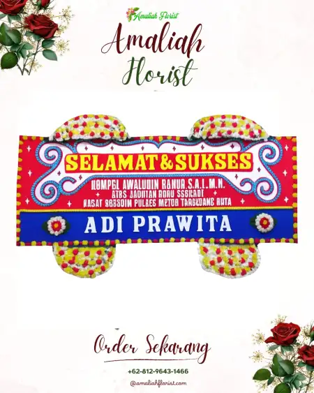 Papan Bunga Ucapan Selamat Tluwe